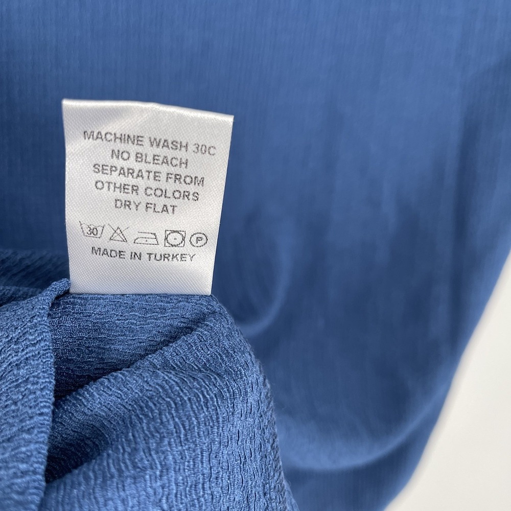 Blanco By Nature Men's Textured Cotton Lightweight Button Denim Blue Sz L - Picture 7 of 7